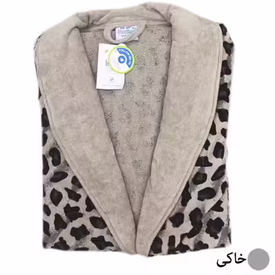 حوله پالتویی پودایران مدل پلنگی سایز 115