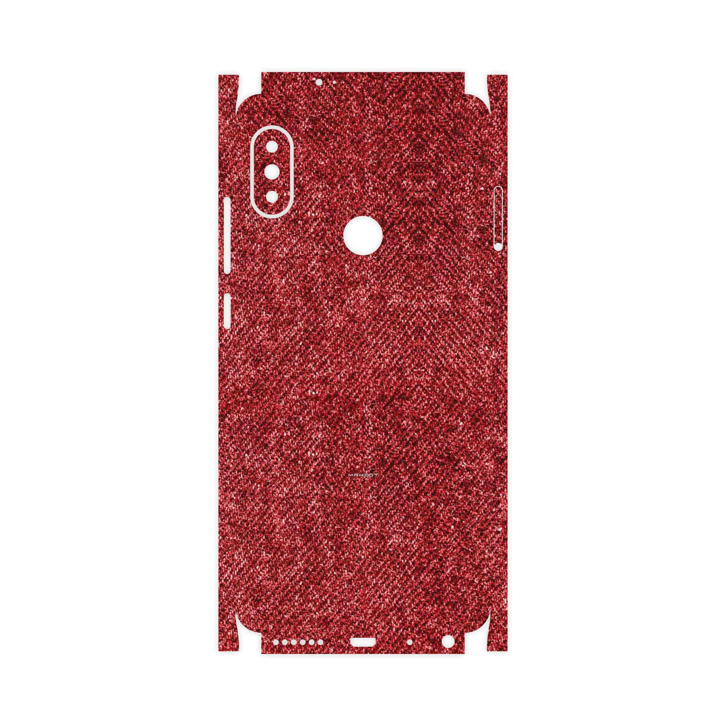برچسب پوششی ماهوت مدل Fabric Texture 4-FullSkin مناسب برای گوشی موبایل شیائومی Redmi Note 5 Pro