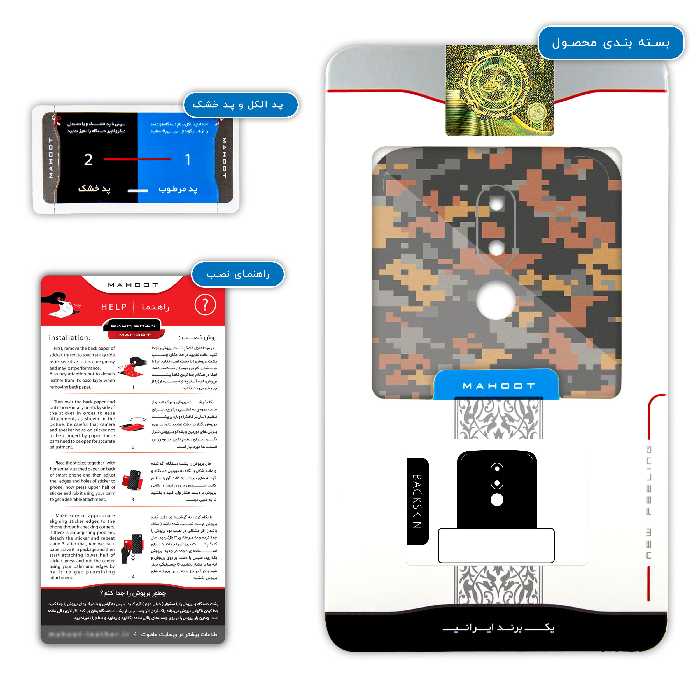 برچسب پوششی ماهوت مدل Army-Autumn-pixel مناسب برای گوشی موبایل موتورولا Moto M