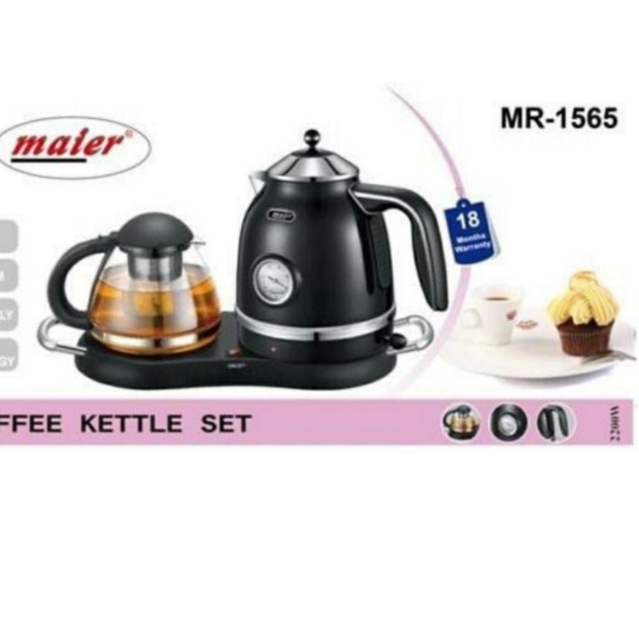 چای ساز صفحه ای مایر مدل 1565 با توان 2200 واتی چ رنگ مشکی و ارسال رایگان