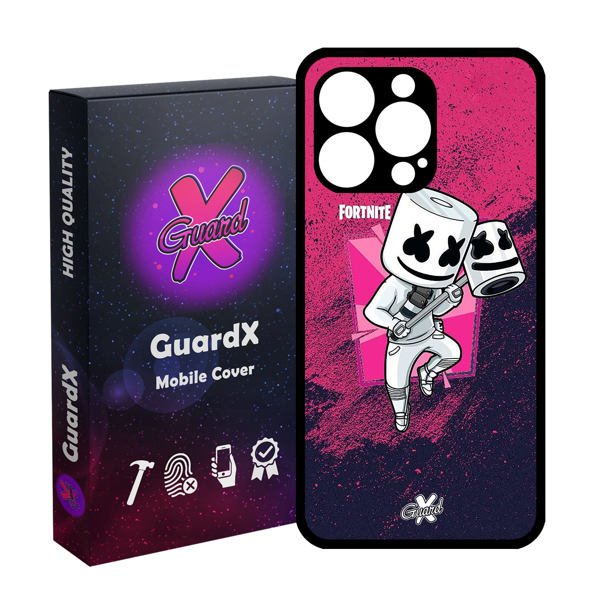 کاور گارد ایکس طرح Fortnite مدل Glass10031 مناسب برای گوشی موبایل اپل iPhone 13 Pro