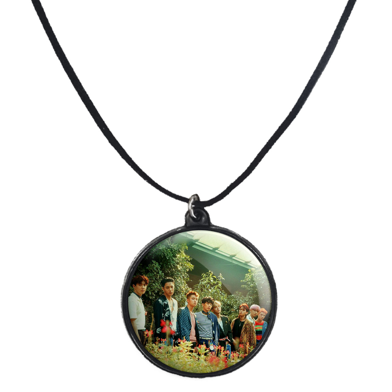 گردنبند پرمانه طرح exo کد pmb.14108 مدل دو طرفه