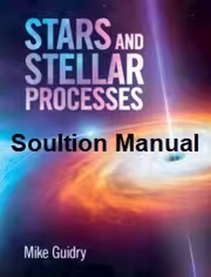 خرید و دانلود نسخه کامل کتاب [Soultion Manual] Stars and Stellar Processes - Pdf