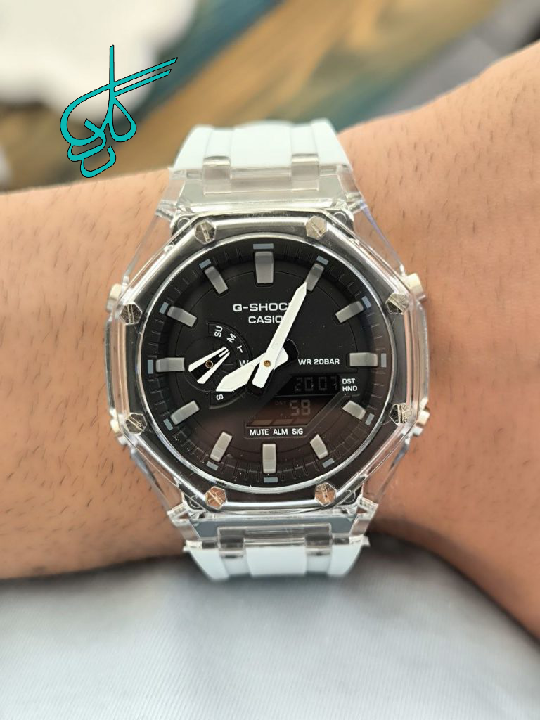 خرید ساعت جی شاک ضدآب تقویم دار آلارم دار چراغ دار کرنومتر دار با کیفیت دارای رنگ بندی کد 1919816 - ردگل