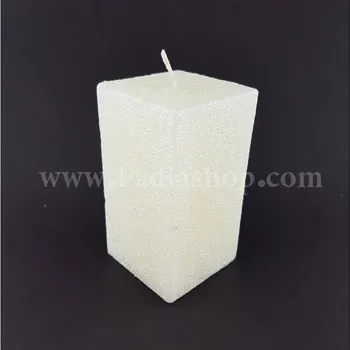 شمع مکعب اکلیلی سفید 5-9