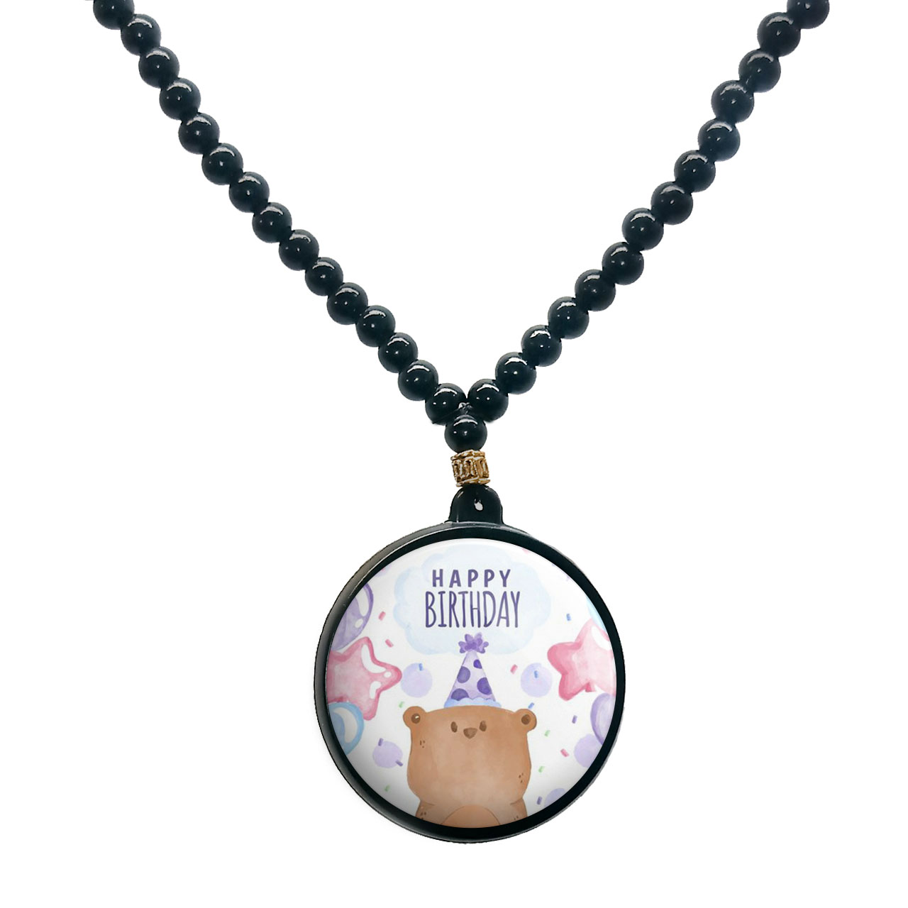 گردنبند پرمانه طرح تولد کد pmd.25818 مدل دو طرفه