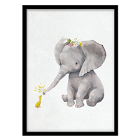 قیمت و خرید تابلو دکوراتیو اتاق کودک مدل بچه فیل کد 1435