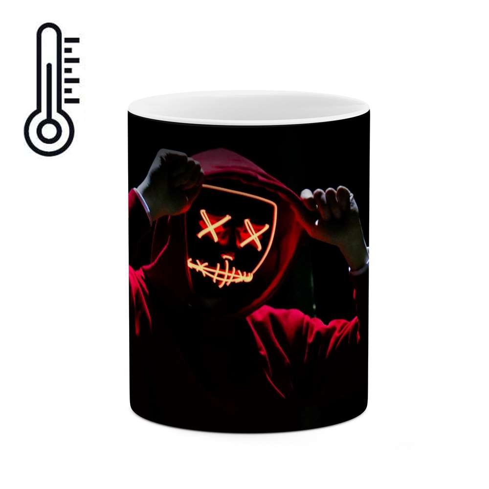 ماگ حرارتی طرح ماسک گرافیکی  مدل mgph13833