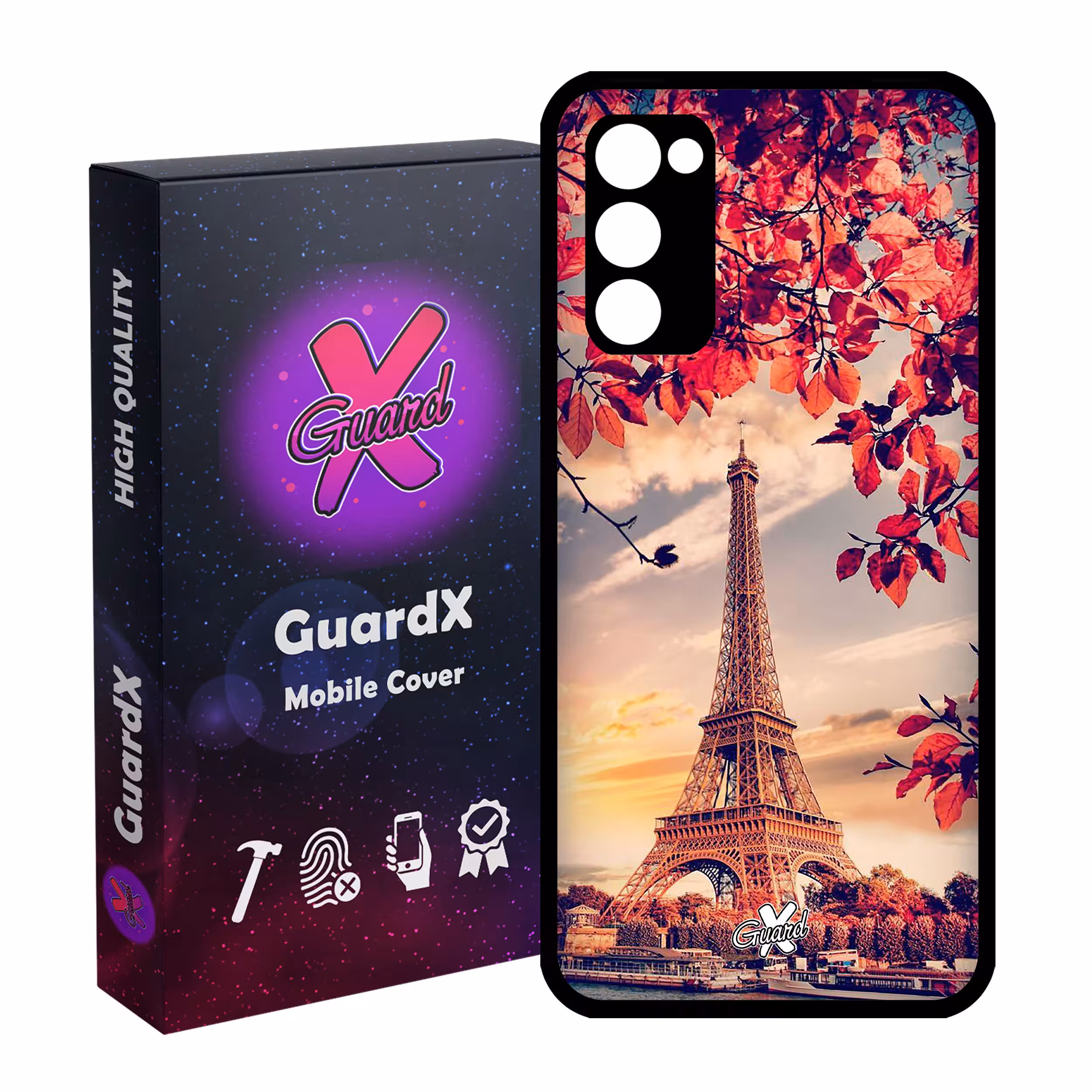 کاور گارد ایکس طرح Eiffel Tower مدل Glass10125 مناسب برای گوشی موبایل سامسونگ Galaxy S20 FE