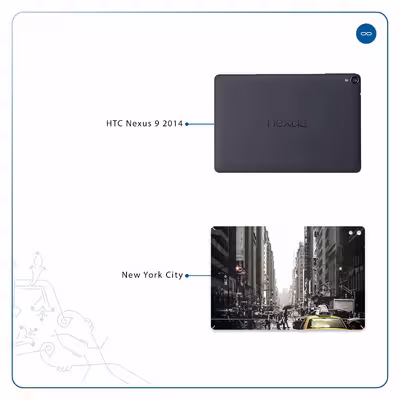 برچسب پوششی ماهوت مدل New York City مناسب برای تبلت اچ تی سی Nexus 9 2014