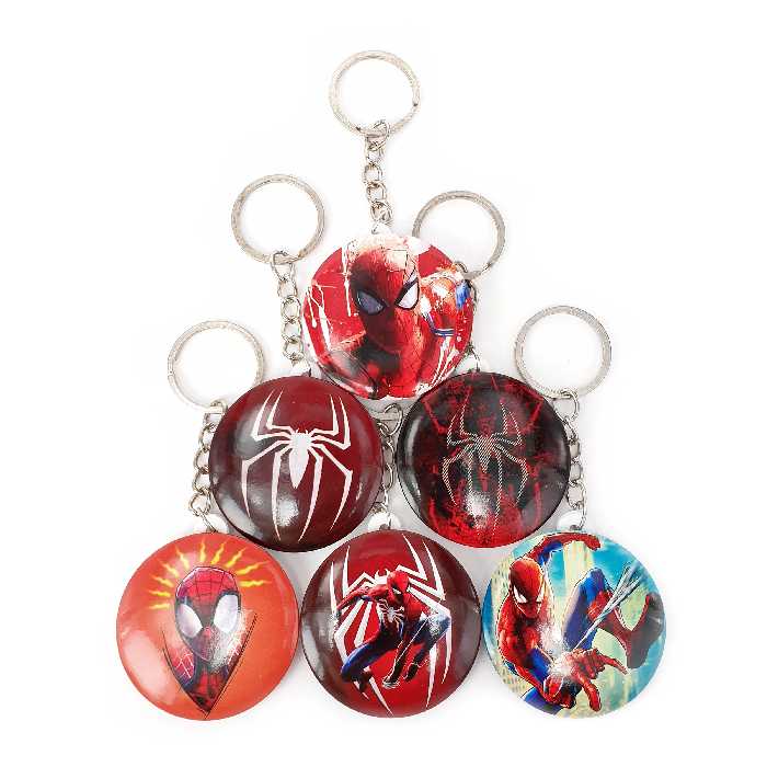 جاکلیدی خندالو طرح مرد عنکبوتی کد 115B مجموعه 6 عددی