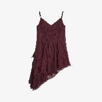لباس مجلسی زنانه زارا ZW COLLECTION EMBROIDERED ASYMMETRIC DRESS | تهران زارا TehranZara