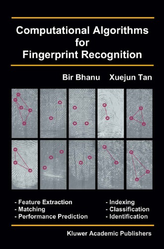 خرید و دانلود نسخه کامل کتاب Computational Algorithms for Fingerprint Recognition