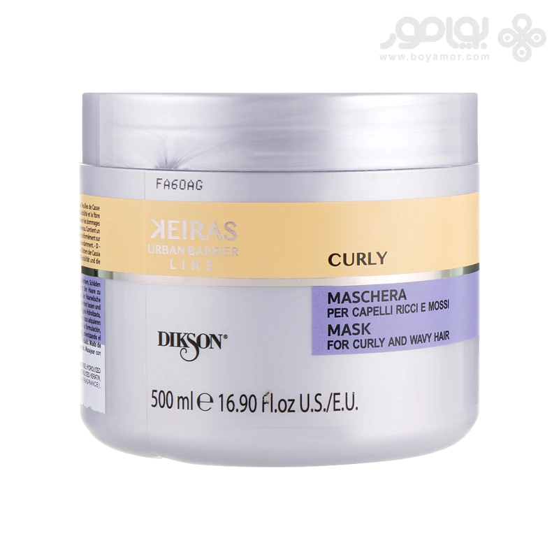 ماسک موی دیکسون کیراس مدل CURLY مناسب موهای فر حجم 500 میل