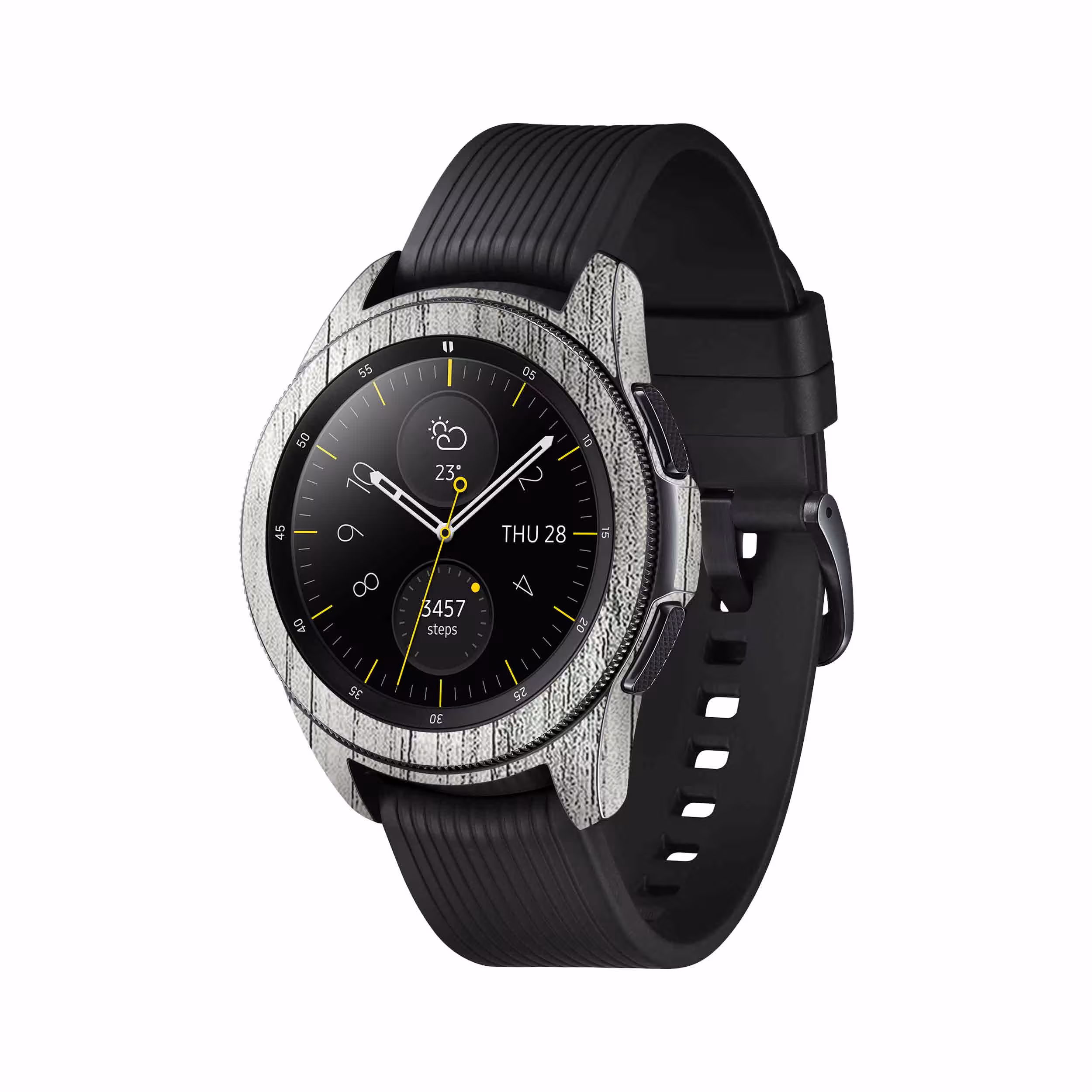 برچسب ماهوت طرح White-Wood مناسب برای ساعت هوشمند سامسونگ Galaxy Watch 42mm