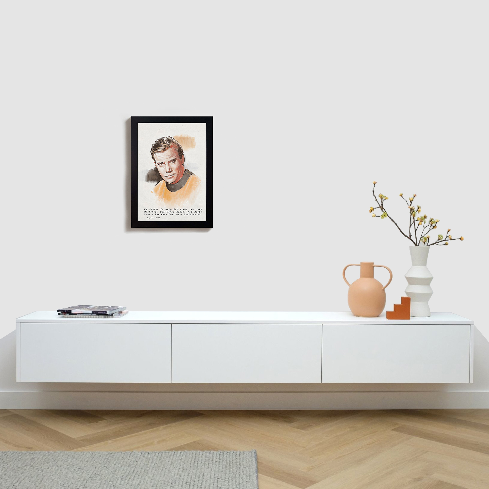 تابلو مدل فیلم و سریال کاپیتان کریک استار ترک Captain Kirk star trek B258 