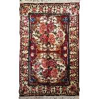 فرش دستبافت دو متری طرح گل رز کد AA439