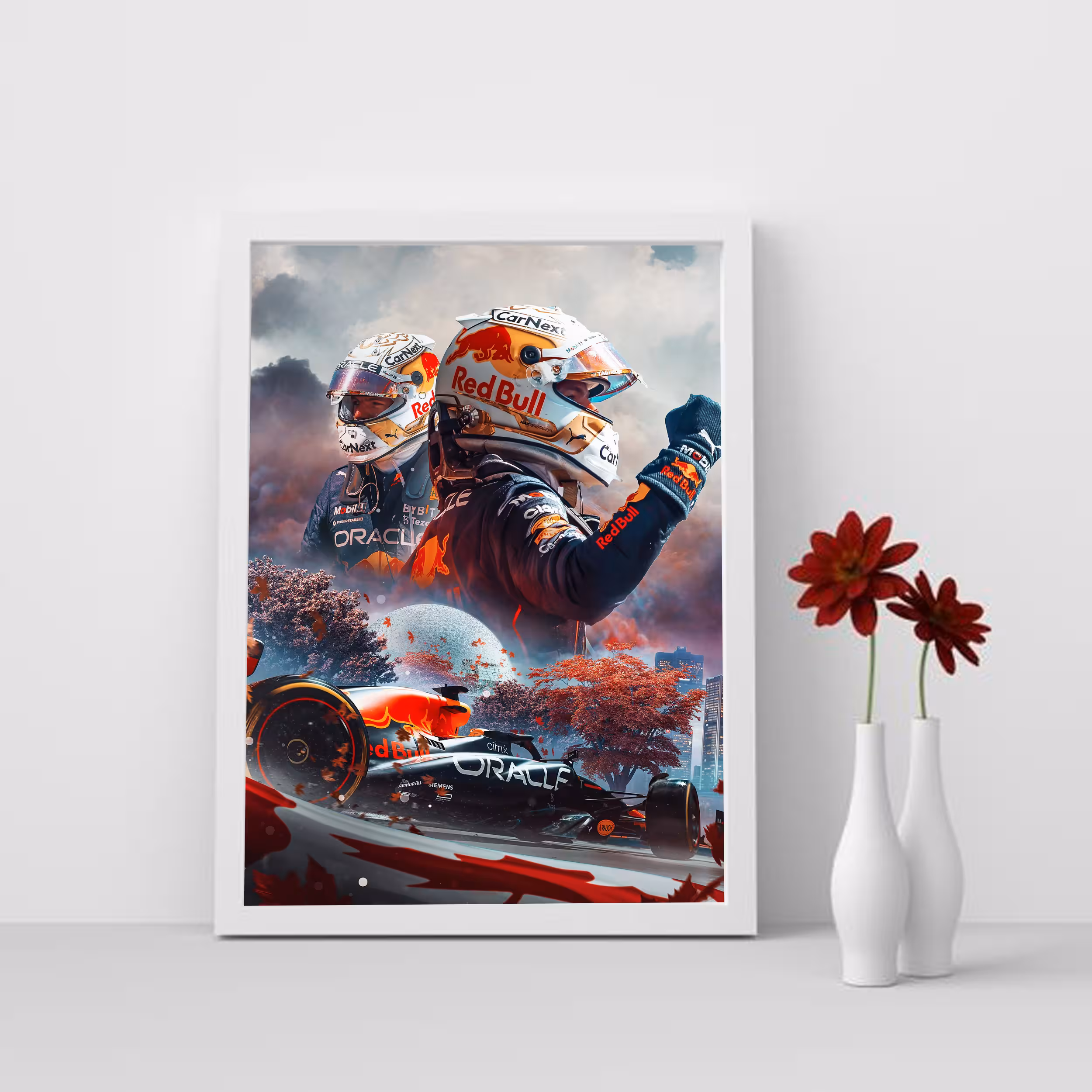 تابلو مدل فرمول یک مکس ورشتپن F1 Verstappen کد LA-F1G1003