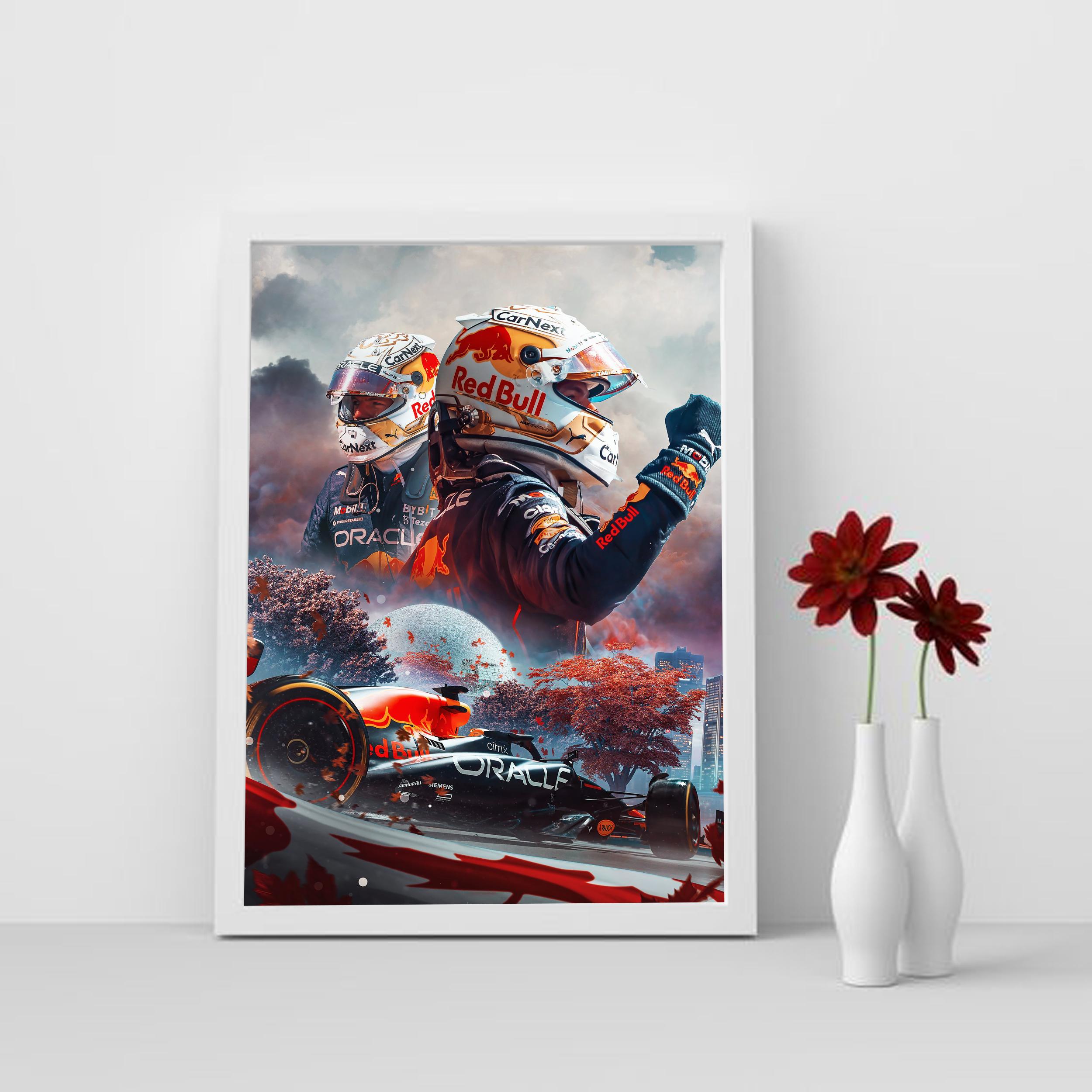 تابلو مدل فرمول یک مکس ورشتپن F1 Verstappen کد LA-F1G1003