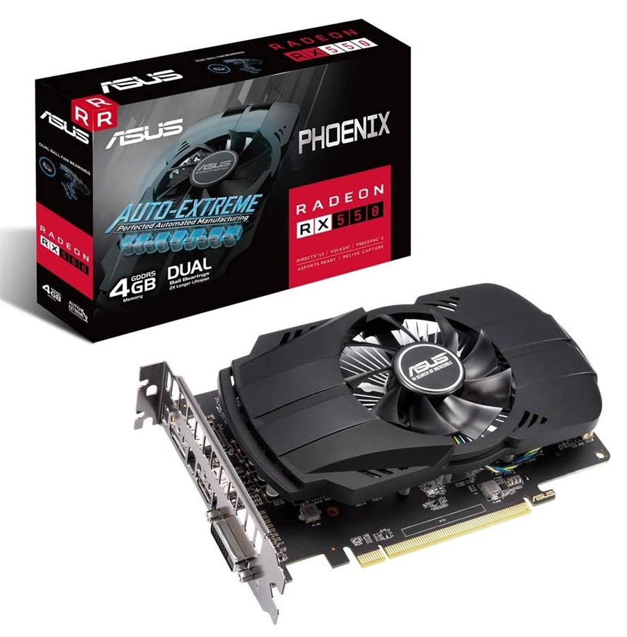 کارت گرافیک  ایسوس مدل PH-RX550-4G-EVO حافظه 4 گیگابایت