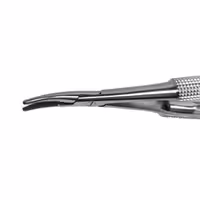 سوزنگیر کاستروویجو هیرا فرا طب مدل خمیده  Hira Fara Teb curved Castroviejo needle holder 