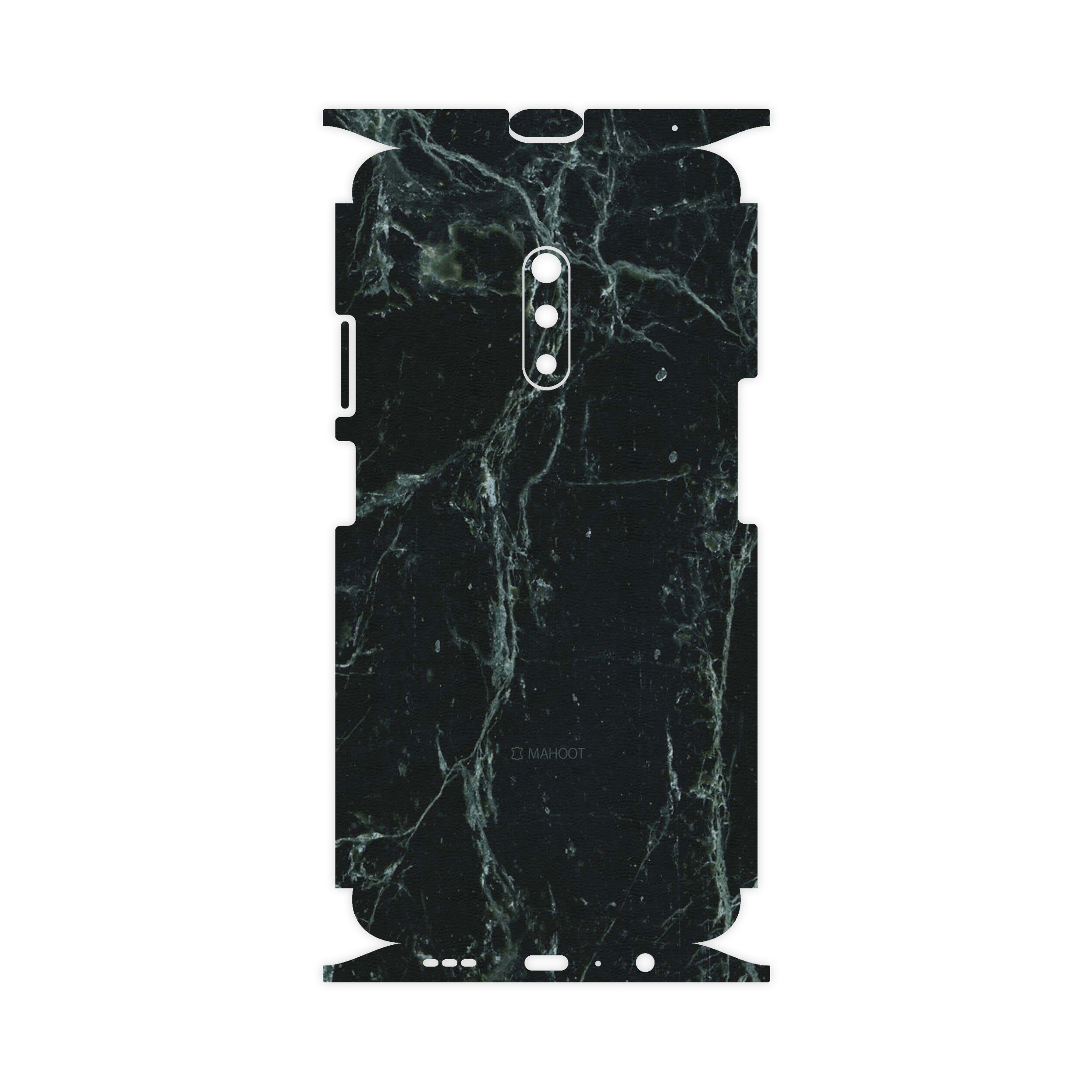 برچسب پوششی ماهوت مدل Graphite-Green-Marble-FullSkin مناسب برای گوشی موبایل اپو Realme X