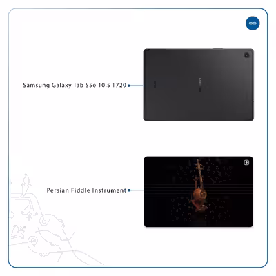 برچسب پوششی ماهوت مدل Persian Fiddle Instrument مناسب برای تبلت سامسونگ Galaxy Tab S5e 10.5 2019 T720