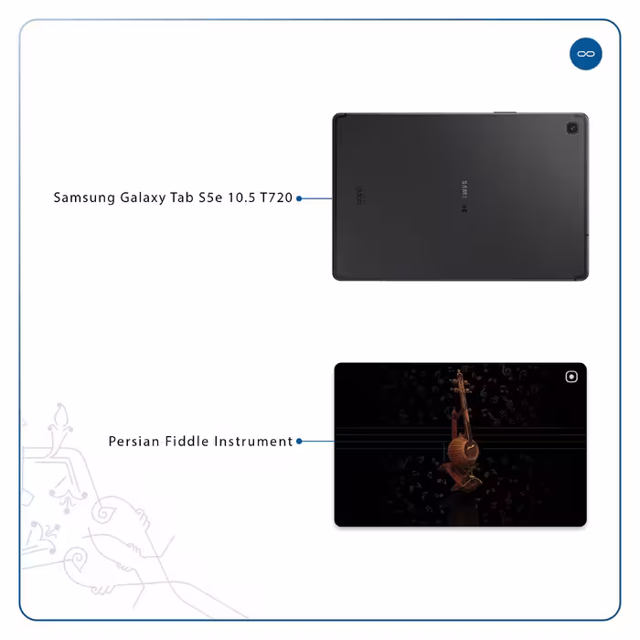برچسب پوششی ماهوت مدل Persian Fiddle Instrument مناسب برای تبلت سامسونگ Galaxy Tab S5e 10.5 2019 T720