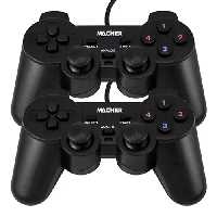 دسته بازی سیم دار گیمینگ مچر مدل MR56 دو عددی | ژیوار مارکت - لپتاپ استوک، لوازم جانبی موبایل و کامپیوتر