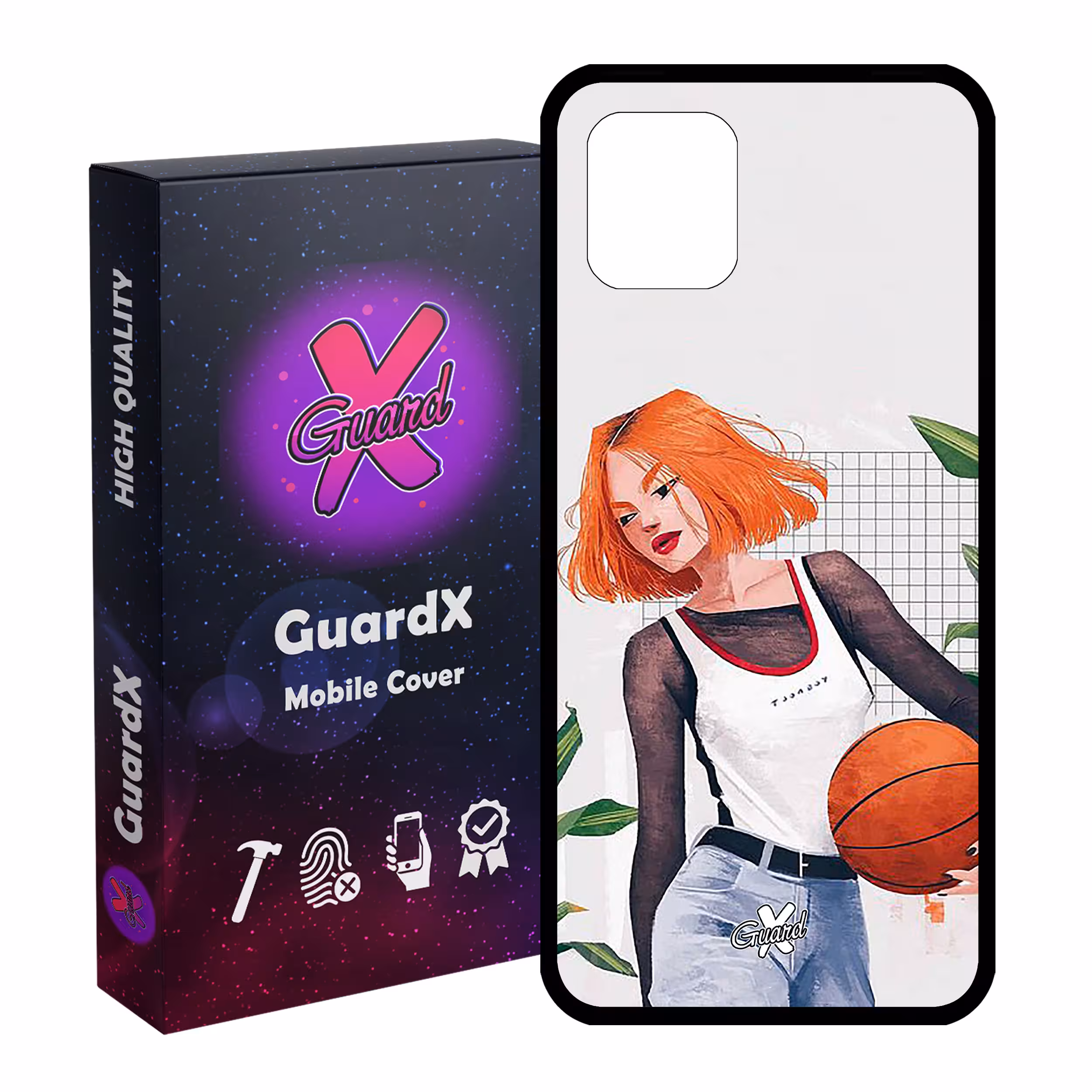 کاور گارد ایکس طرح Girl مدل Glass10338 مناسب برای گوشی موبایل سامسونگ Galaxy Note 10 Lite