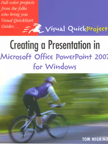 خرید و دانلود نسخه کامل کتاب Creating a Presentation in Microsoft Office Powerpoint 2007 for Windows