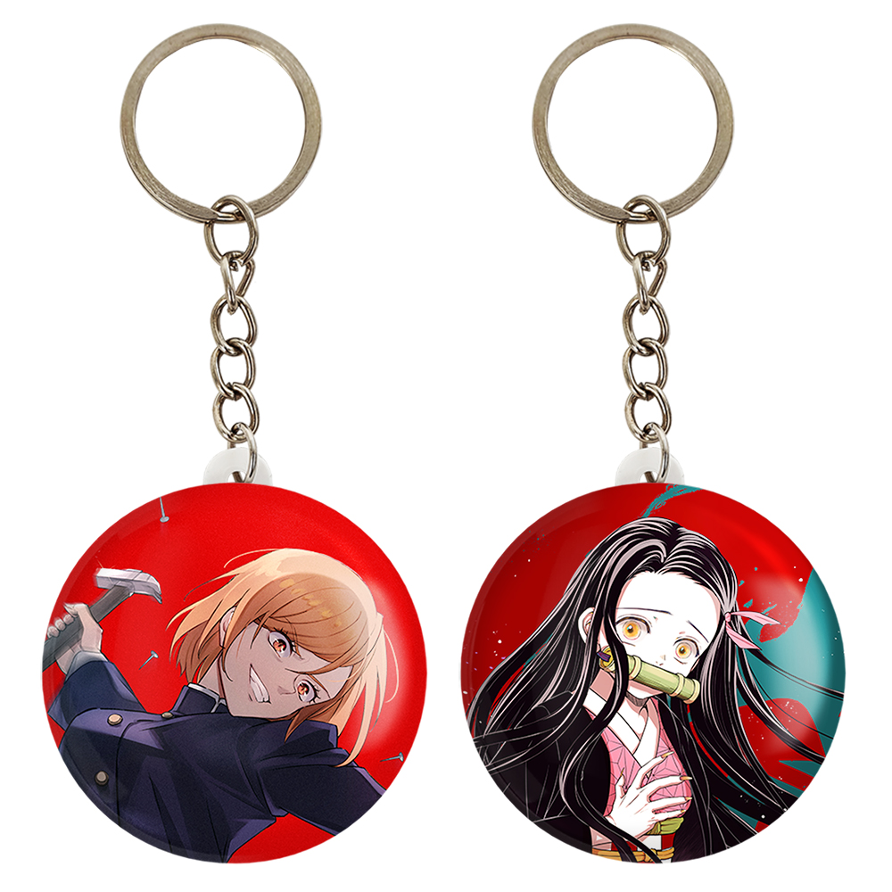 جاکلیدی خندالو مدل نزوکو چان و کوگیساکی نوبارا انیمه دختر کد 1215212160 مجموعه 2 عددی