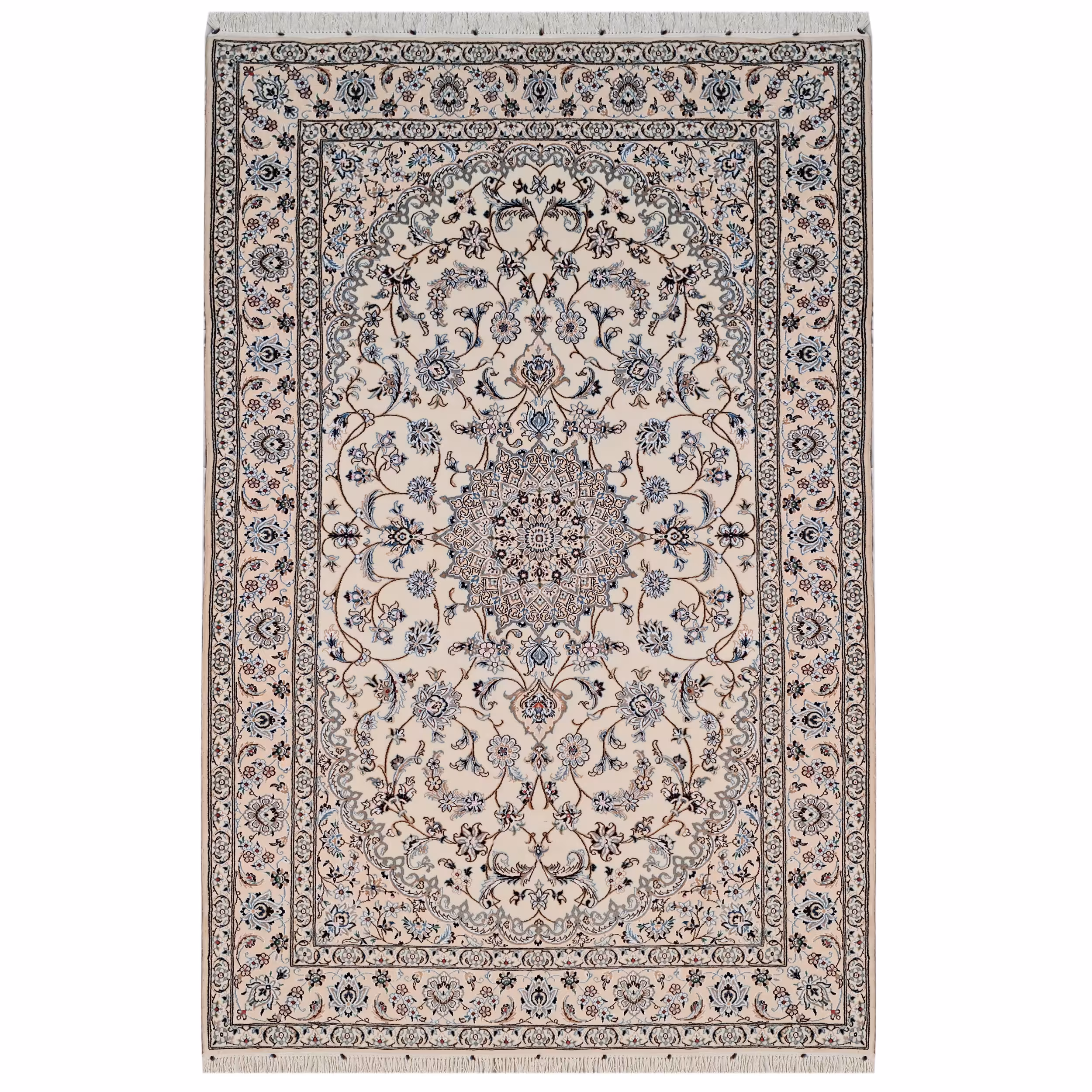 فرش دستبافت چهار و نیم متری مدل نایین کد 371