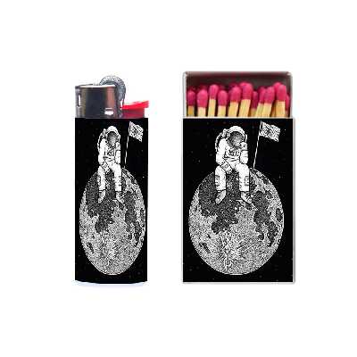 فندک مدل فضایی کد 872 به همراه کبریت