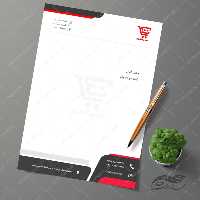 سربرگ لایه باز اداری شرکتی و فروشگاهی psd 24