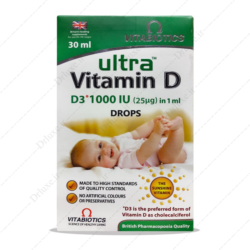 قطره اولترا ویتامین د3 1000 ویتابیوتکس 30 میلی لیتر