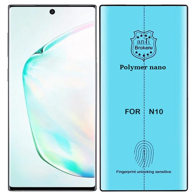 برچسب PMMA محافظ صفحه نمایش اورجینال مناسب برای گوشی Samsung Galaxy Note 10 مدل پلیمر نانو