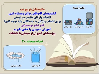 انشاونوشتن گام هایی برای نویسنده شدن انتخاب واژگان مناسب در نوشتن  برای انتخاب واژگان به چه نکاتی با