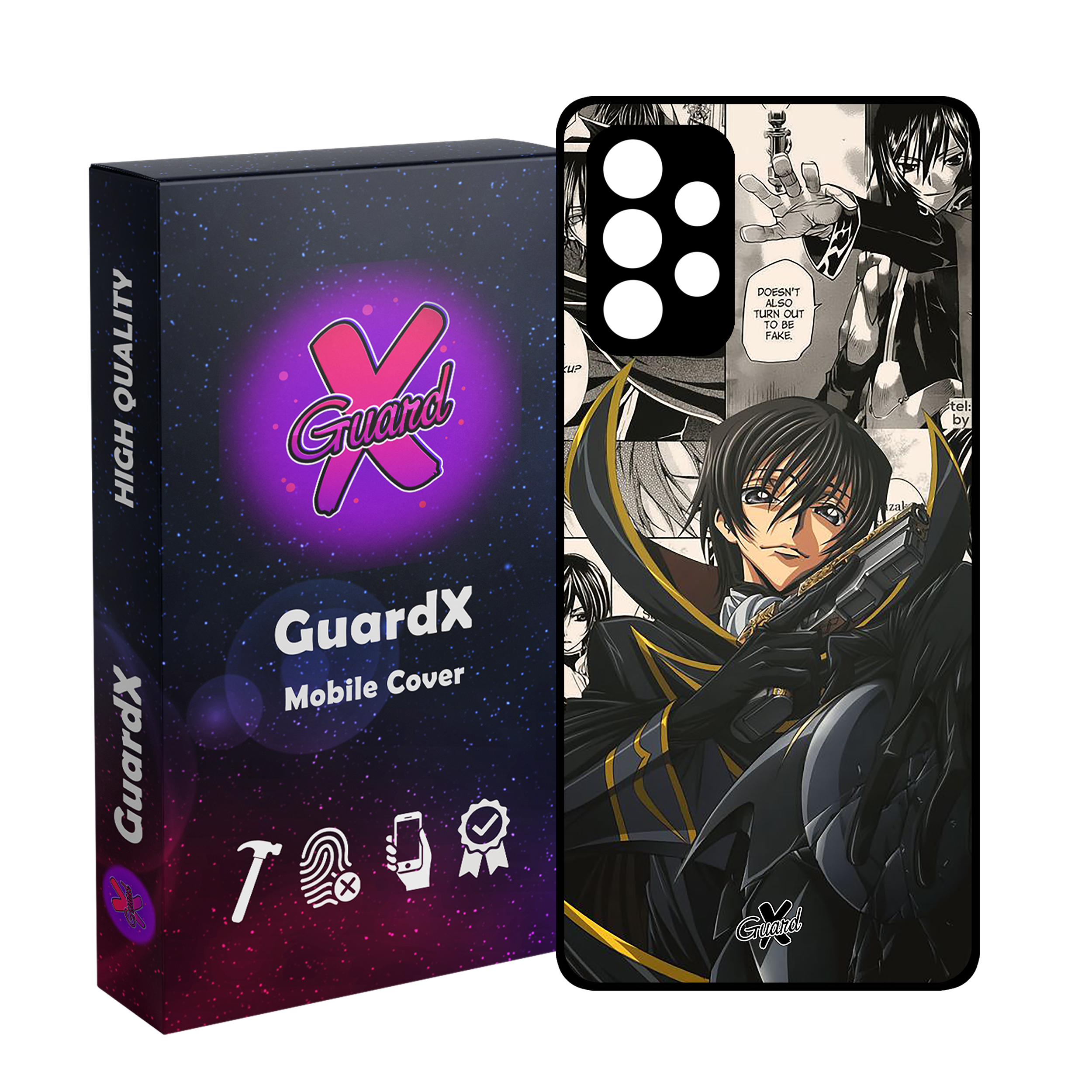 کاور گارد ایکس طرح لولوش انیمه مدل Glass10544 مناسب برای گوشی موبایل سامسونگ Galaxy A32 4G