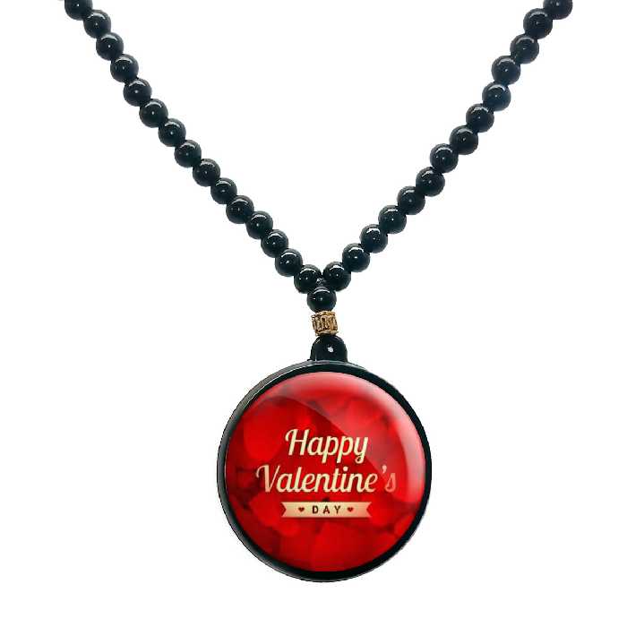 گردنبند پرمانه طرح عاشقانه کد pmd.1263 مدل دو طرفه