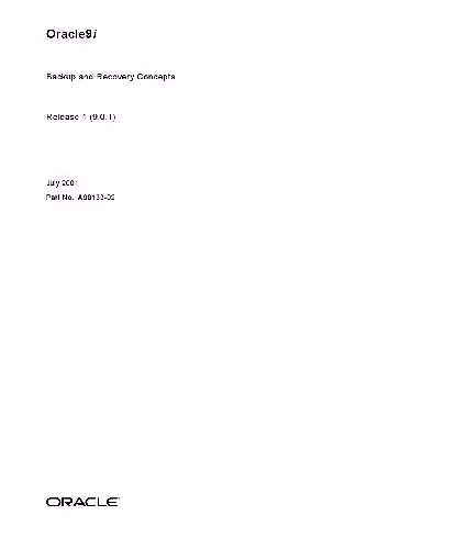 خرید و دانلود نسخه کامل کتاب Oracle 9i. Backup and Recovery Concepts