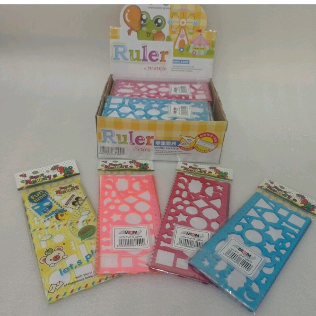 خط کش ژله ای شابلونی جفتی ام جی ام 