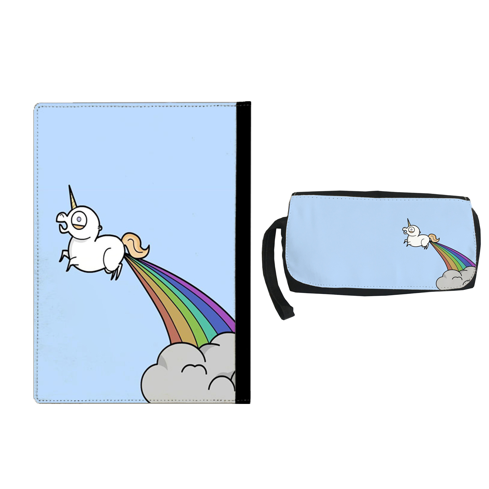 کلاسور طرح یونیکورن کد su16 به همراه جامدادی