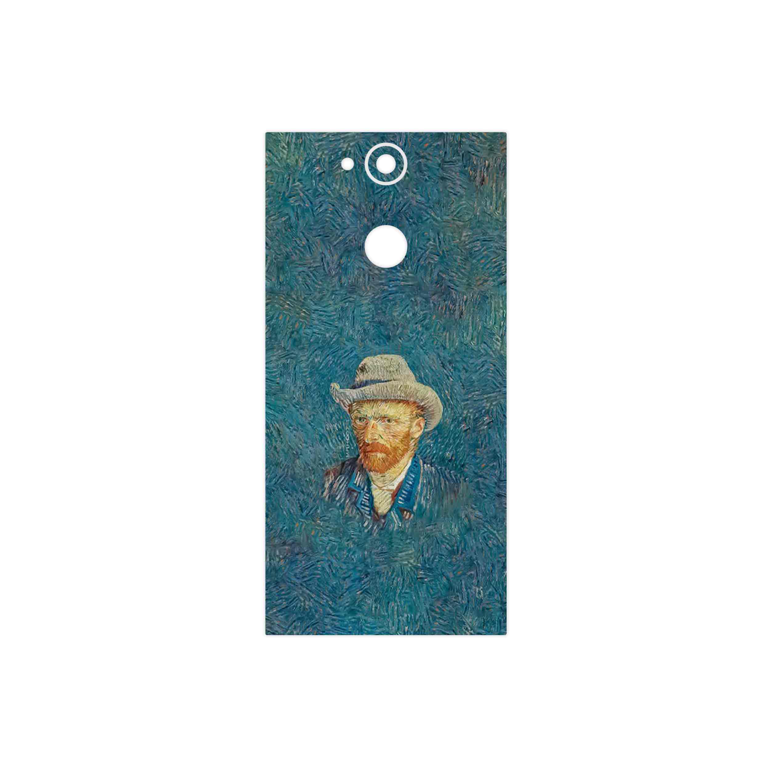 برچسب پوششی ماهوت مدل Self portrait with a gray felt hat مناسب برای گوشی موبایل سونی Xperia XA2