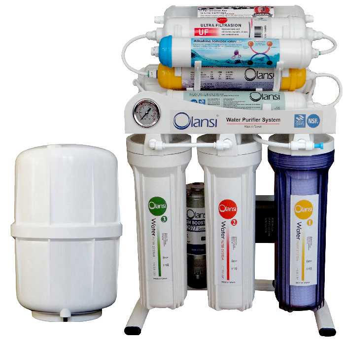 دستگاه تصفیه کننده آب اولانسی مدل REVERSE OSMOSIS - AT8080 به همراه کیت نشتی گیر