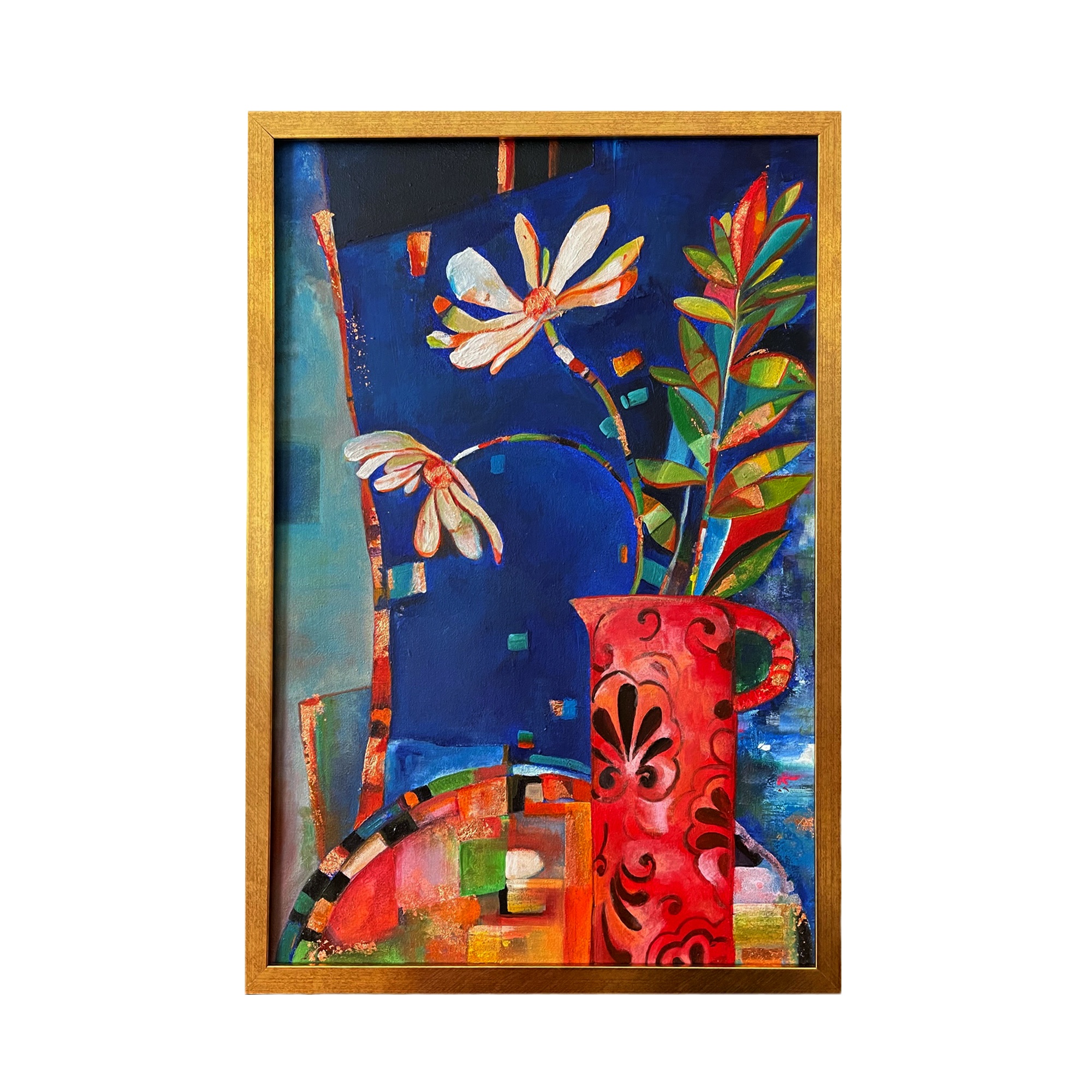 تابلو نقاشی اکریلیک طرح گل کد F-9044