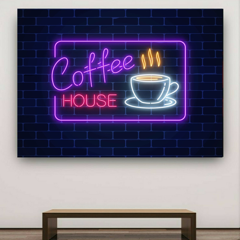 تابلو شاسی طرح شاسی فنجان مدل کافی شاپ کد GR668 | دنیای قاب