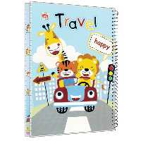 دفتر 60 برگ آلما مدل کارتونی طرح حاشیه دار کد 7620 | چاوه