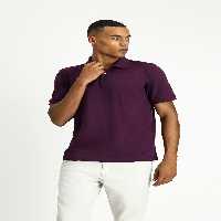 تی شرت یقه پولو بنفش مردانه POLO YAKA به طور منظم مناسب گلدوزی پنبه T Kiğılı