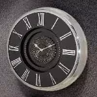ساعت دیواری آرتمیس کد 2044 Silver Black نقره ای مشکی